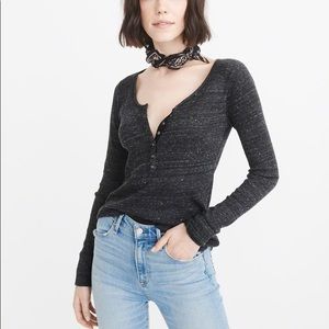 Abercrombie and Fitch Henley Long Sleeve